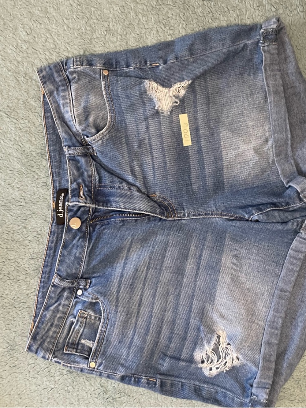 D. Jeans Women's Distressed Blue Denim Shorts